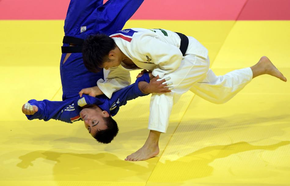 Hifumi Abe (Giappone) contro Georgii Zantaraia (Ucraina). (Afp)